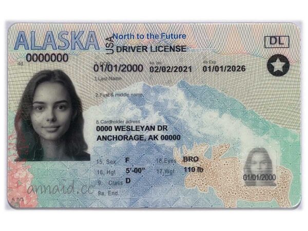 Alaska fake driver license