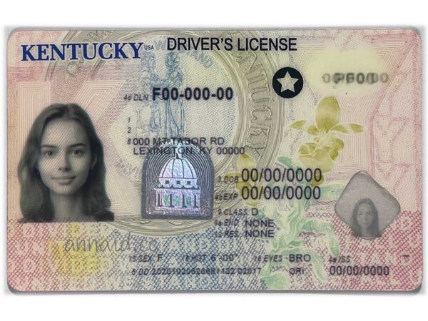 Kentucky fake driver license