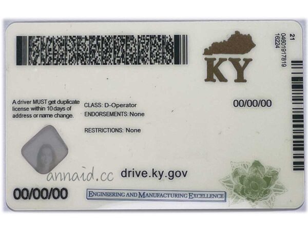 Kentucky fake id