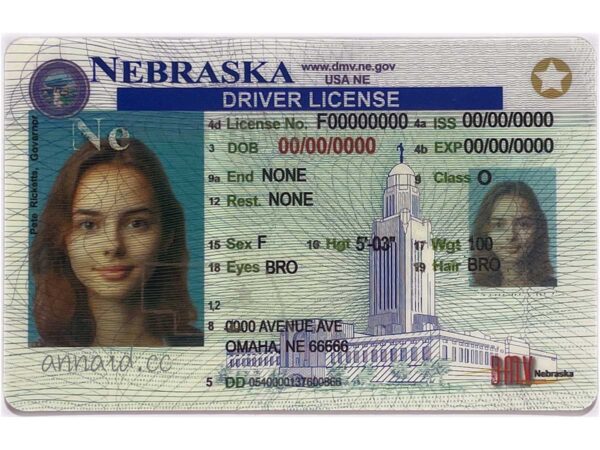 Nebraska fake driver license