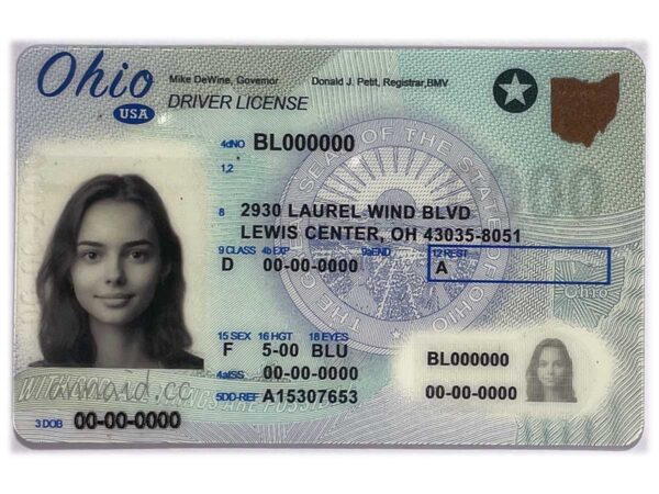 Ohio fake driver license