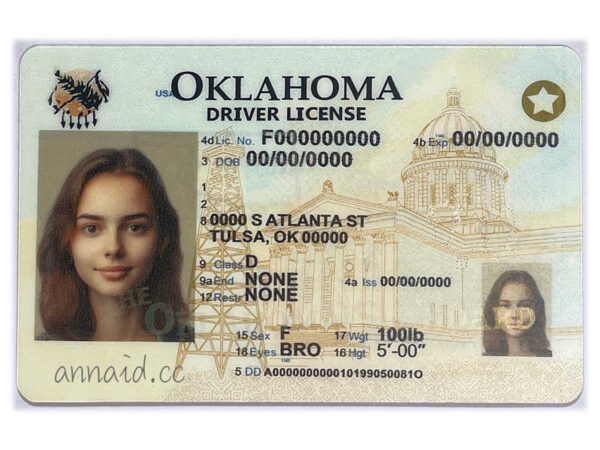 Oklahoma fake driver license